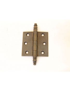scharnier sierknop maat 63mm in Brons antiek (messing).