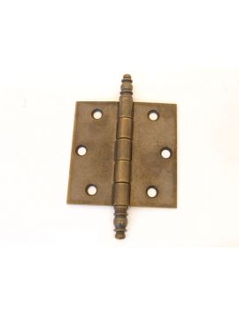 scharnier sierknop maat 76mm in Brons antiek.