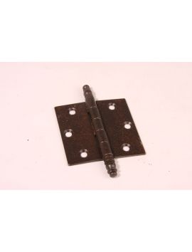 scharnier sierknop maat 76mm in Roest lak.