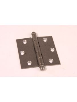 scharnier bolknop maat 76mm in Roest lak.