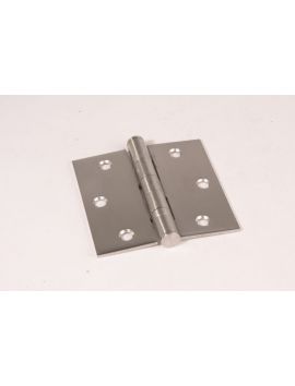 scharnier platknop maat 90mm in RVS met kogel.