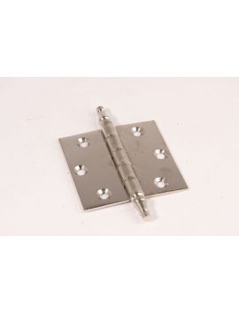 scharnier vaaskop maat 76mm in Blinkend nikkel ijzer.