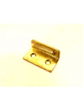 aanslaghoekje maat 30x17x12mm in Ijzer Messing.