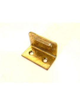 aanslaghoekje maat 30x17x20mm in Ijzer Messing.
