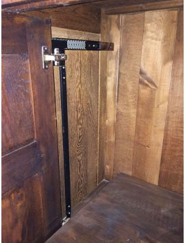inschuif maat 450mm in Zwart.