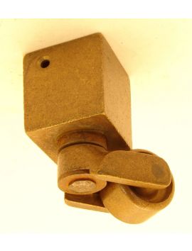 wiel maat 25 x 57mm in Brons antiek.