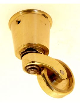 wieltje maat 38 x 75mm in Messing Polijst.