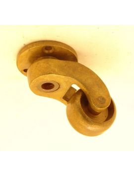 wieltje maat 40mm in Brons antiek.