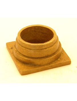 wiel maat 17 x 30mm in Brons antiek.