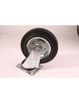 wiel maat 239mm in Wit verzinkt met zwart.