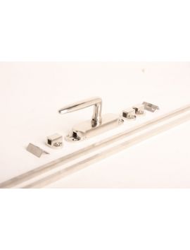 Krukespagnolet Dudok kruk 138 met stangen maat 2400mm in Blinkend nikkel.