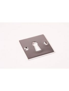 sleutelrozet vierkant maat 50mm in Blinkend nikkel.