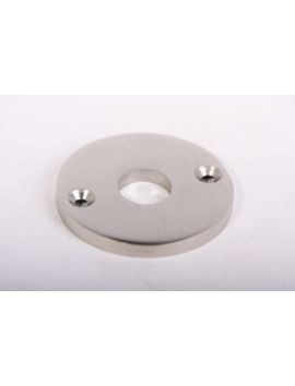 rozet maat 18 x 50mm in Geborsteld nikkel.