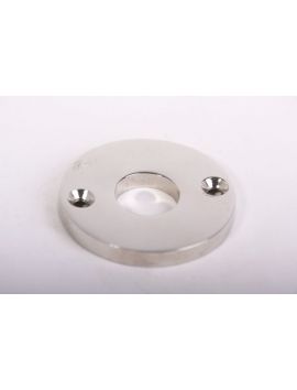 rozet maat 15 x 50mm in Blinkend nikkel.