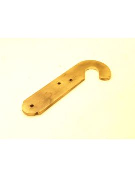 traphaak maat 40 x 18mm in Messing Polijst.