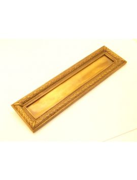 brievenbus maat 265x38mm in Messing Polijst.