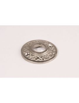 rozet maat 42mm in Geborsteld nikkel.