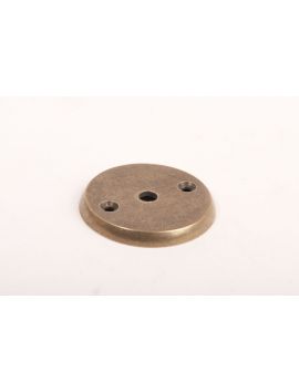 rozet rond maat 50mm in Brons antiek.