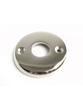 rozet rond maat 50mm in Blinkend chroom.