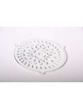 rooster maat 130mm in Antiek wit.