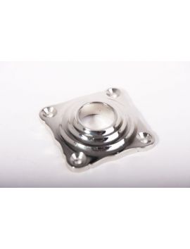 rozet maat 15x42mm in Blinkend nikkel.