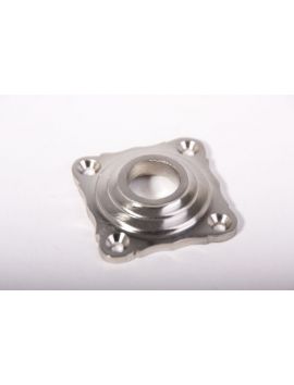 rozet maat 15x42mm in Geborsteld nikkel.