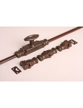 schuif esp maat 2400mm in Roest lak.