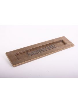 brievenbus maat 262x37mm in Brons antiek.