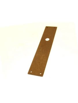 deurplaat maat 45 x 21mm in Roest lak.