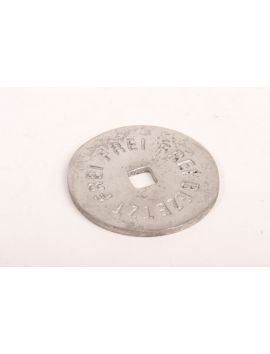 wc plaatje 4x tekst 3/4 Duits/Engels - aluminium maat 55mm in Aluminium.
