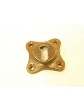 sleutelrozet maat 37mm in Brons antiek.