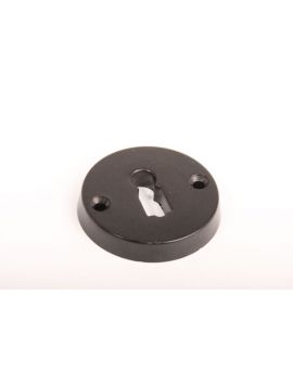sleutelrozet maat 54mm in Zwart Bakeliet "oude look".
