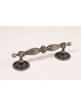 Deurgreep maat 190mm in Zilver antiek.