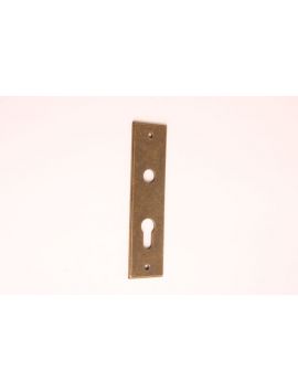 deurplaat/cilinderg maat 55mm in Brons antiek.