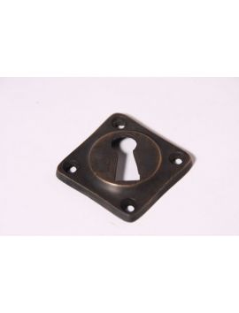 sleutelrozet ton-model dwars maat 38mm in Donker Brons Antiek.