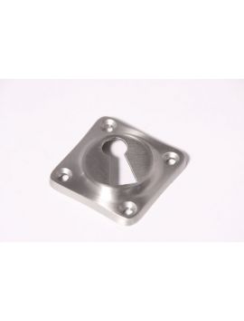 sleutelrozet ton-model dwars maat 38mm in Geborsteld nikkel.