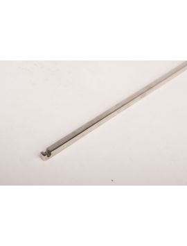 stang lengte 1.40m maat 1300mm in Geborsteld nikkel.