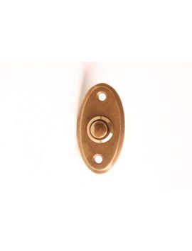 beldrukker met rozet 293 maat 33mm in Brons antiek.