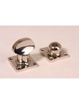 wc sluiting met rozetten 108 maat 38mm in Blinkend nikkel.