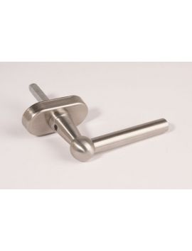 Draai kiep systeem met kruk 831 L maat 100mm in Massief RVS.
