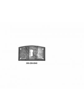 sleutelplaat maat 40mm in Brons antiek.