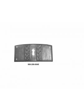 sleutelplaat maat 48mm in Brons antiek.