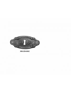 sleutelplaat maat 42mm in Brons antiek.