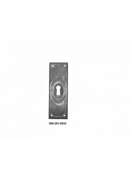 sleutelplaat maat 32mm in Brons antiek.
