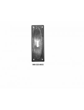 sleutelplaat maat 33mm in Brons antiek.
