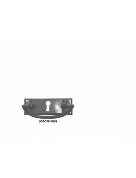 greep maat 80mm in Brons antiek.