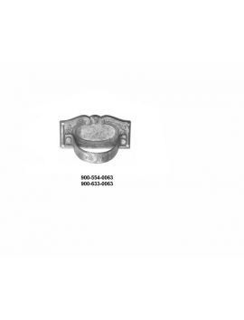 greep maat 63mm in Brons antiek.