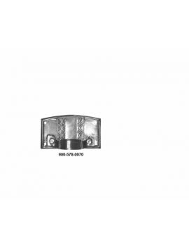 greep maat 70mm in Brons antiek.