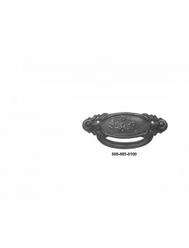 greep maat 100mm in Brons antiek.